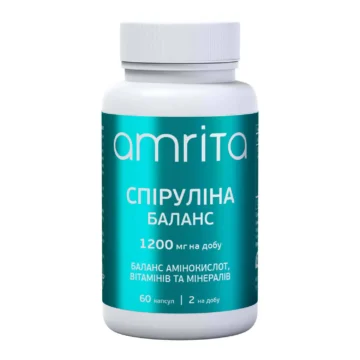 Дієтична добавка (БАД) Спіруліна Баланс капсули – головне фото, передня сторона упаковки - 1