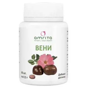 Диетическая добавка (БАД) Вены таблетки - главное фото, передняя сторона упаковки