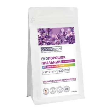 Безфосфатний Екопорошок пральний для кольорових речей - головне фото, передня сторона упаковки