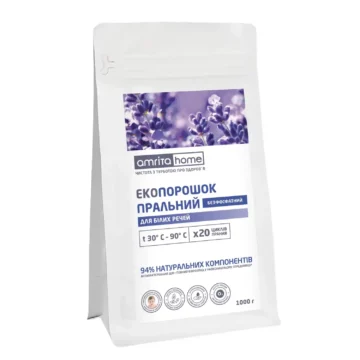 Безфосфатний Екопорошок пральний для білих речей - головне фото, передня сторона упаковки