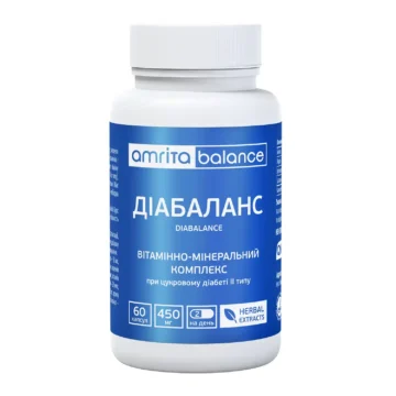 Дієтична добавка (БАД) Діабаланс капсули - головне фото, передня сторона упаковки