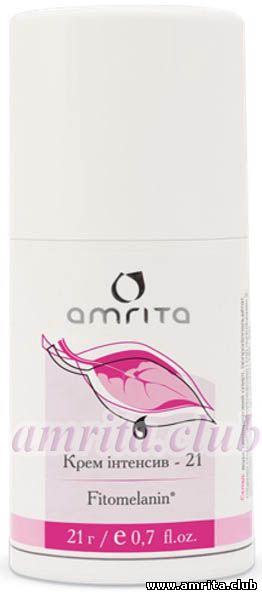 Крем інтенсив-21 Amrita® з фітомеланіном SPF 4 Крем інтенсив-21 Amrita® з фітомеланіном SPF 4