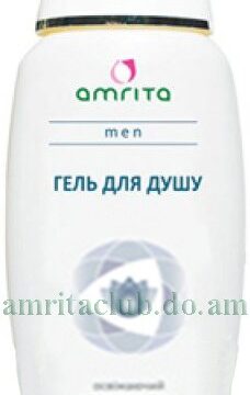 Гель для душу освіжаючий з фітомеланіном та іонами срібла Amrita Men