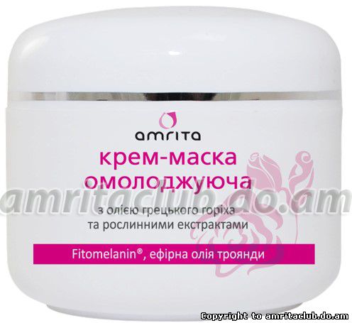 Крем-маска омолоджуюча Amrita® з олією грецького горіха та рослинними екстрактами Крем-маска омолоджуюча Amrita® з олією грецького горіха та рослинними екстрактами