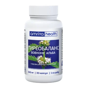Дієтична добавка (БАД) Тиреобаланс Вовконіг Альба капсули - головне фото, передня сторона упаковки